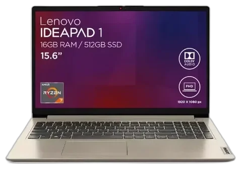 LAPTOP LENOVO RYZEN 7 16GB SSD 512