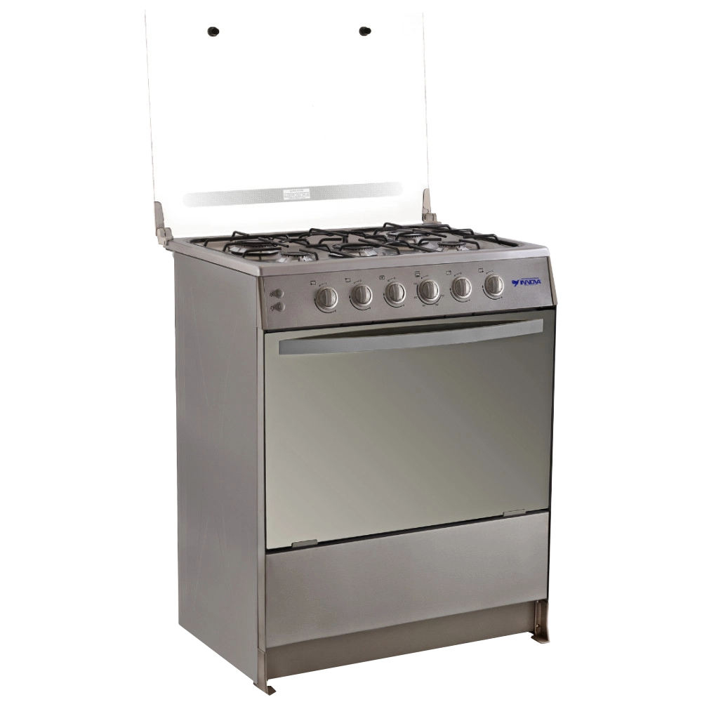 COCINA A GAS, 5 QUEMADORES IN-CLAVEL INOX INNOVA 30"